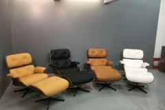 Réfection Fauteuils Ray & Charles Eames ( Mobilier International) en cuir 